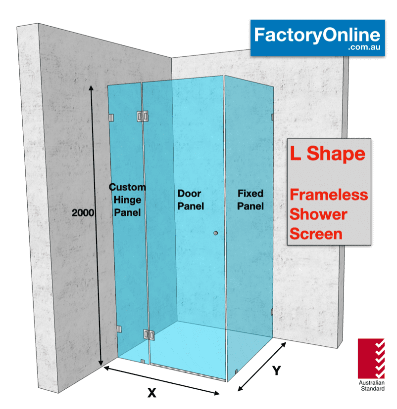 Glass Shower Screen Custom in Sydney Factory Online Glass